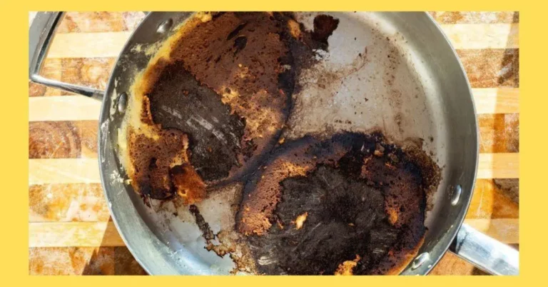 burnt food on hard anodized aluminum