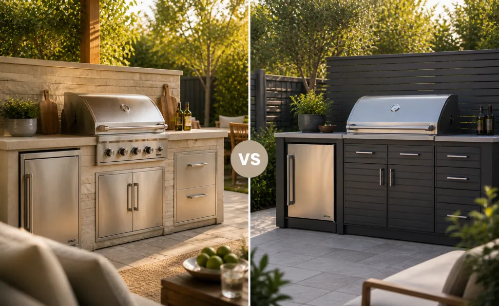Stainless Steel vs Aluminum Outdoor Cabinets