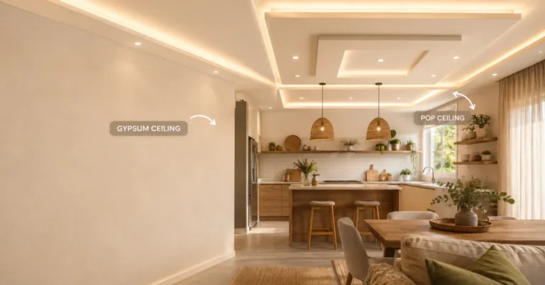 pop vs gypsum ceiling