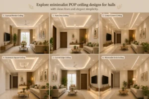Minimalist pop ceiling hall designs